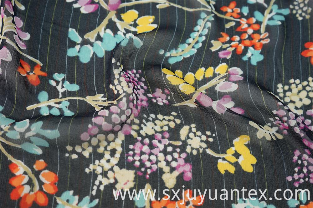 Viscose 50D Filament Crepe Print Fabric